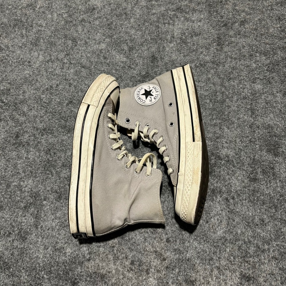 Converse Chuck 70 High Top Wolf Grey Canvas Sneakers Size Women 9 Men 7